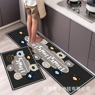 Cross-border Dust-resistant and Durable Floor Mat Kitchen Carpet Bathroom Door Entrance Mat Foot Mat