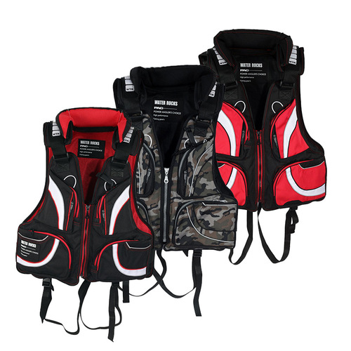 Dual-purpose Fishing Life Vest & Vest: Collarless, Portable, Multi-Pocketed, and Highly Functional—Perfect for Adult Sea Fishing and Rock-Fishing Professionals