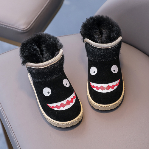 South Lute Children's Boots with Fur, Thickened Winter Boots for Boys and Girls, Wholesale from Factory, One Piece 