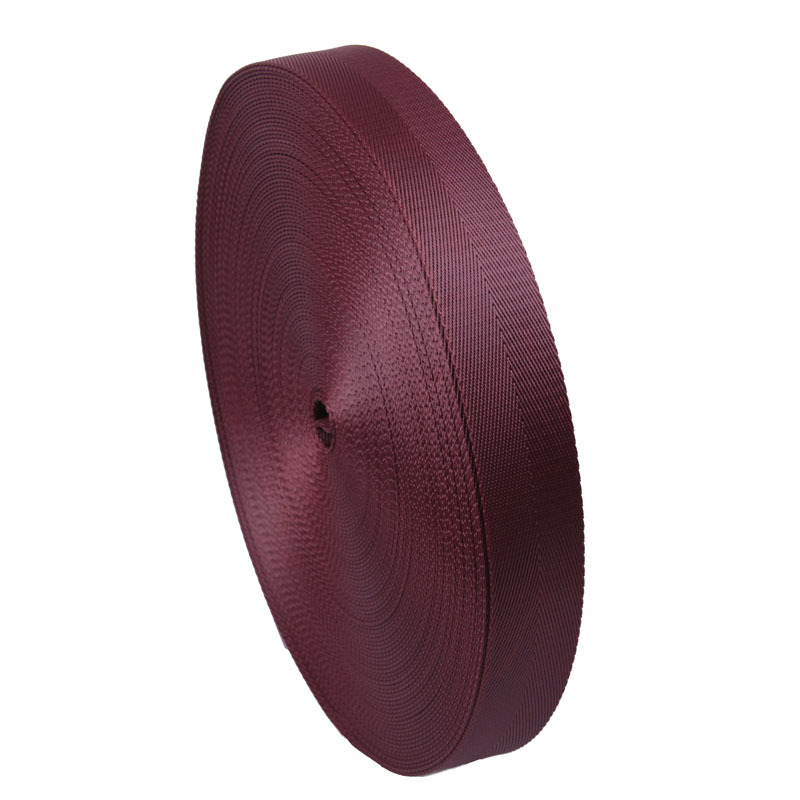 汕头现货 49mm 1.5寸 1.2寸 20mm 6分单人字纹 暗红色 仿尼龙织带