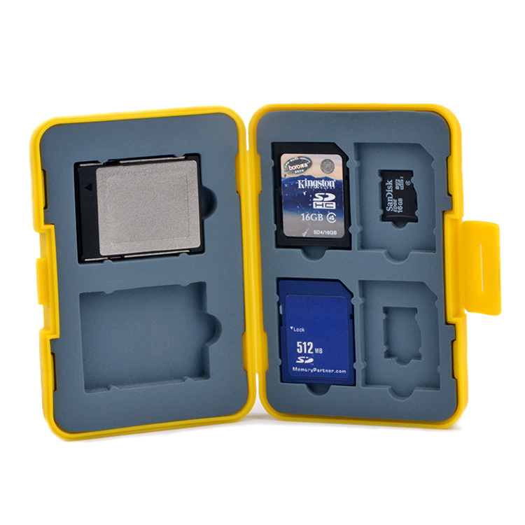 Caja de almacenamiento de tarjetas SD accesorios de la Cámara Tarjeta SD TF/tarjeta CF multifunción tarjeta de memoria caja de almacenamiento ventas directas de la fábrica