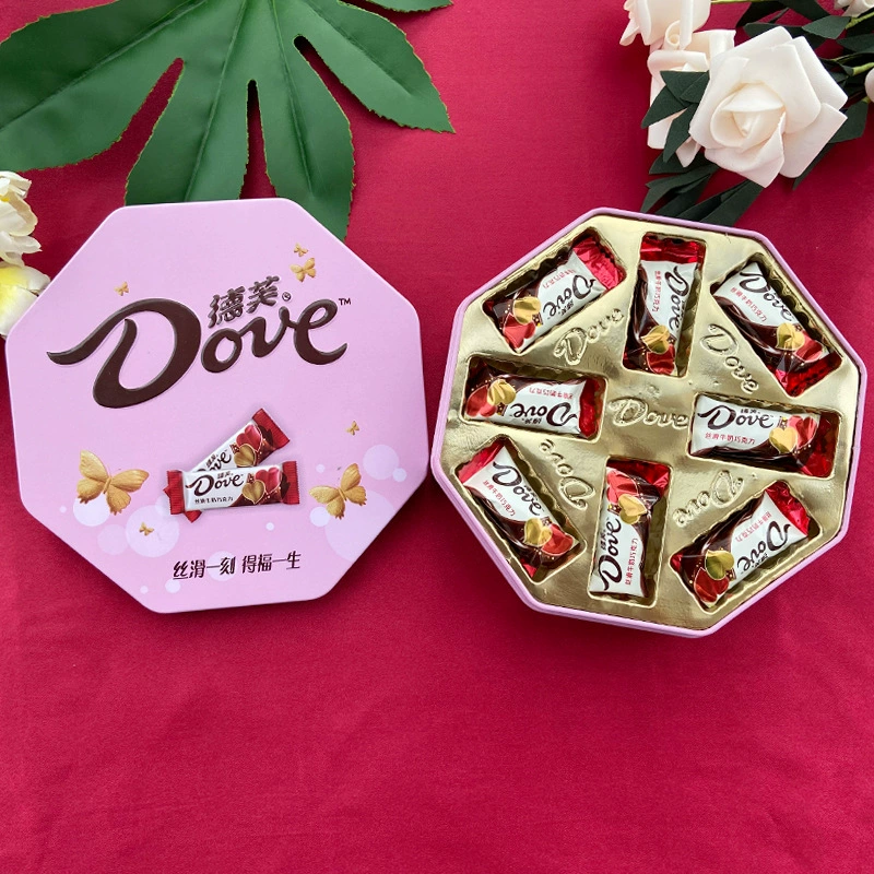 Шоколад Dove/Dove 6 штук в подарочной коробке на помолвление/свадьбу, конфеты полнолуние, сувенир, готовый товар, содержащий сахар