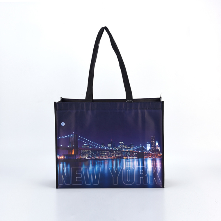 彩印pp手提编织袋 彩印覆膜袋购物礼品防水塑料编织袋子