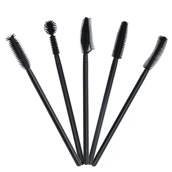 Wholesale Disposable Silicone Eyelash Brushes 50 Pieces/Pack Portable Eyelash Curling Brush Eyelash Extension Brush Tool