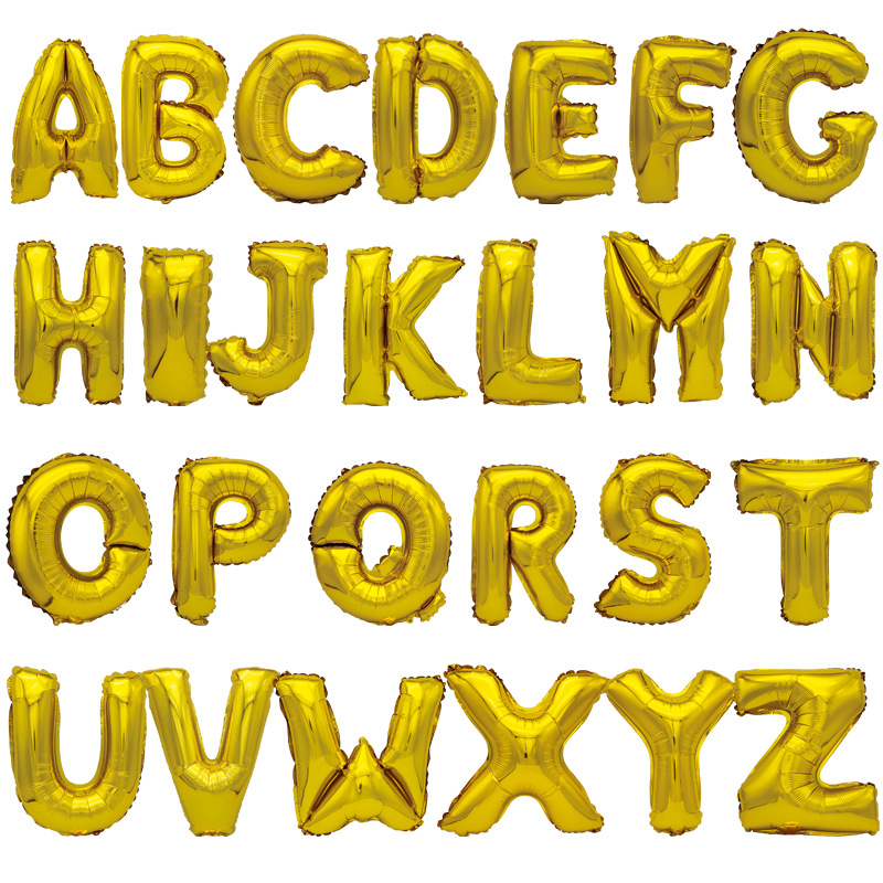 En stock carta globo de aluminio 18 pulgadas cuerpo de grasa fiesta de cumpleaños globo de aluminio lugar diseño de papel de aluminio globo caliente venta
