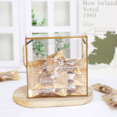 Creative transparent English candy packaging bags for nougat and toffee, Christmas candy bags, 100 pieces