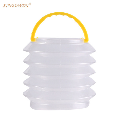 Plastic portable pen washer retractable folding large and small transparent multi-purpose compressed portable pen washer barrel wholesale