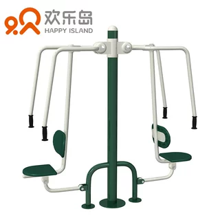 两人座推体户外健身器材路径工厂批发小区健身器械公共健身设施