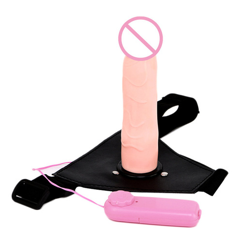 Female wear pull-up leather pants dildo lesbian masturbation massage flirting vibrator adult sex toys foreign trade