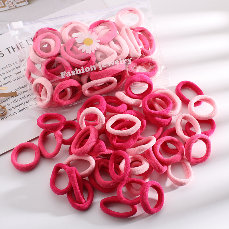 Fábrica al por mayor de los niños coreanos de alta elástico sin costura toalla anillo de pelo accesorios para el cabello princesa cabeza cuerda Linda banda de goma bebé