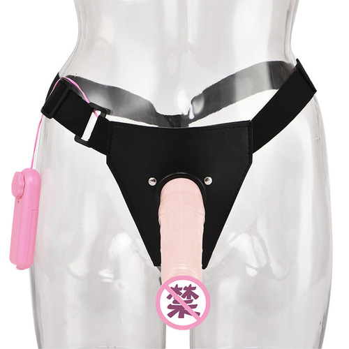 Female wear pull-up leather pants dildo lesbian masturbation massage flirting vibrator adult sex toys foreign trade