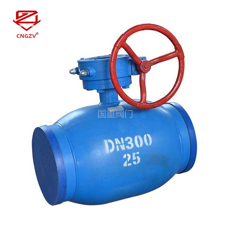 国重阀门 涡轮全焊接球阀Q361F  缩径 全通径一体式焊接球阀