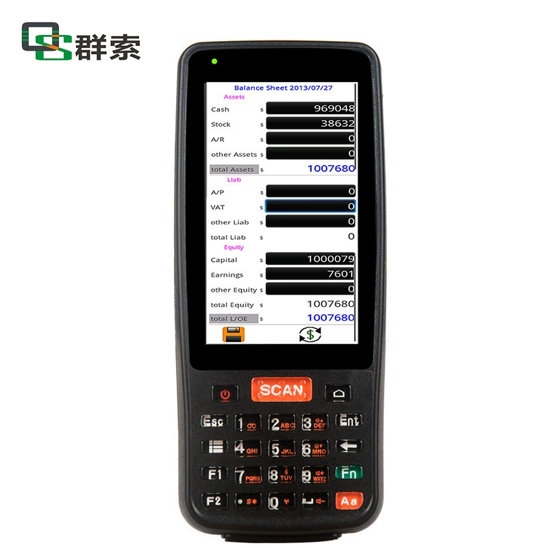 Смартфон Android, портативный PDA-терминал, считыватель штрихкодов с двумерным кодом, водно-электрический счётчик