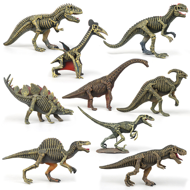 Dinosaurio modelo Decoración serie una variedad de plástico de juguete de dinosaurio estático de plástico opcional