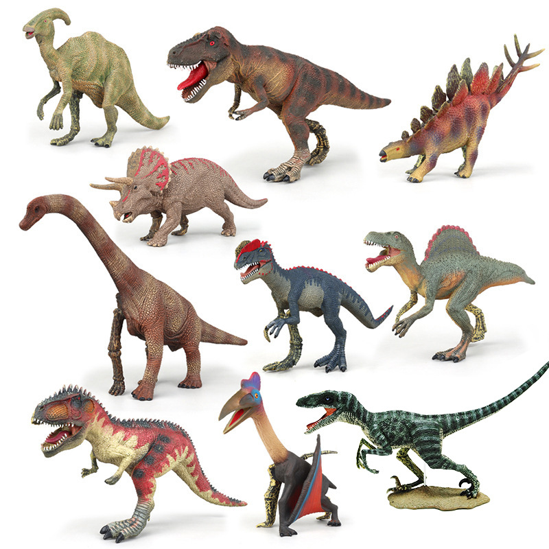 Dinosaurio modelo Decoración serie una variedad de plástico de juguete de dinosaurio estático de plástico opcional