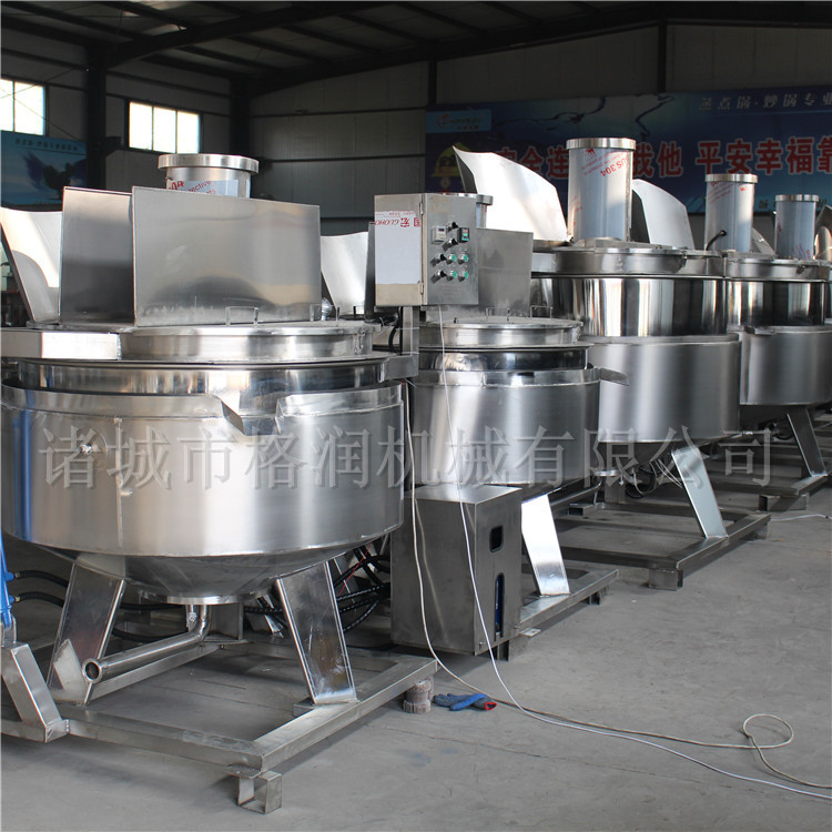 500L燃气焯水锅 海鲜蒸煮漂烫机器 翻篮搅拌焯水锅