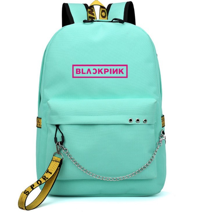 Nueva mochila bolsa de cadena mochila periférica bolsa de deporte estudiante bolsa de color caramelo bolsa de color brillante bolsa de carga USB