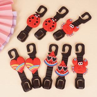 Explosive Korean-style cartoon PVC soft rubber car hook creative life Car Car sketch gift hook