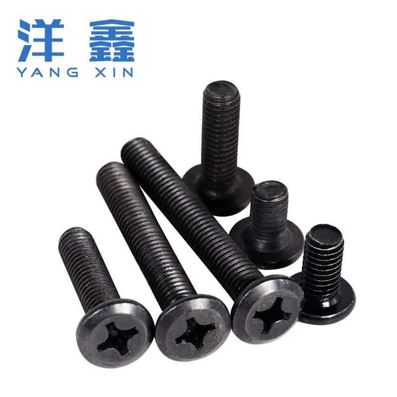 블랙 가구 플랫 헤드 반전 크로스 볼트 어린이 침대 나사 오비큐 헤드 대형 플랫 헤드 크로스 M5M6M8