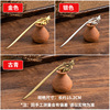 Metal modern retro Chinese hairpin for elderly, hairgrip, simple and elegant design, wholesale