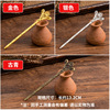 Metal modern retro Chinese hairpin for elderly, hairgrip, simple and elegant design, wholesale