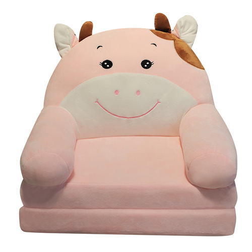 Children's sofa tatami cushion foldable cartoon small sofa lazy baby plush sofa seat cushion removable