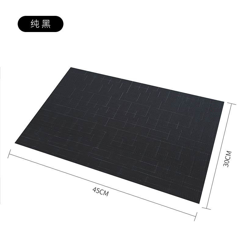 Ningxin placemat Estilo nórdico colorido bambú tersin aislamiento placemat PVC impermeable estera de mesa estera de aislamiento al por mayor