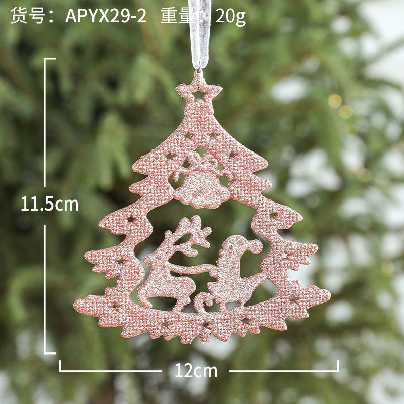 Colgante hueco rosado del árbol/piece/20g