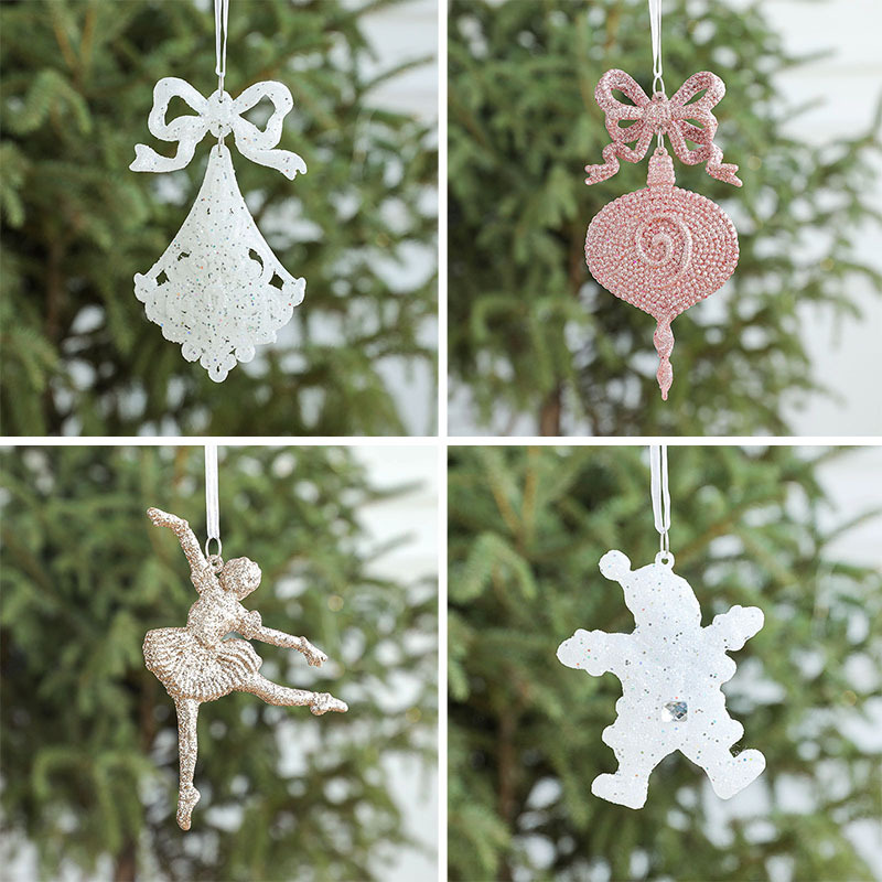 Hong Kong Heng decoraciones navideñas guirnalda de Navidad escena de diseño suministros anillo de ratán puerta colgante tienda colgante adornos colgantes