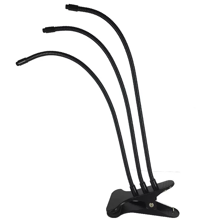 植物灯夹子金属软管灯饰配件万向弯曲蛇形管补光灯支架鹅颈管灯泡