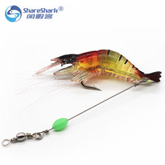 Lure with hook, fake shrimp, imitation shrimp rig, fishing lure, fishing bait, fishing gear