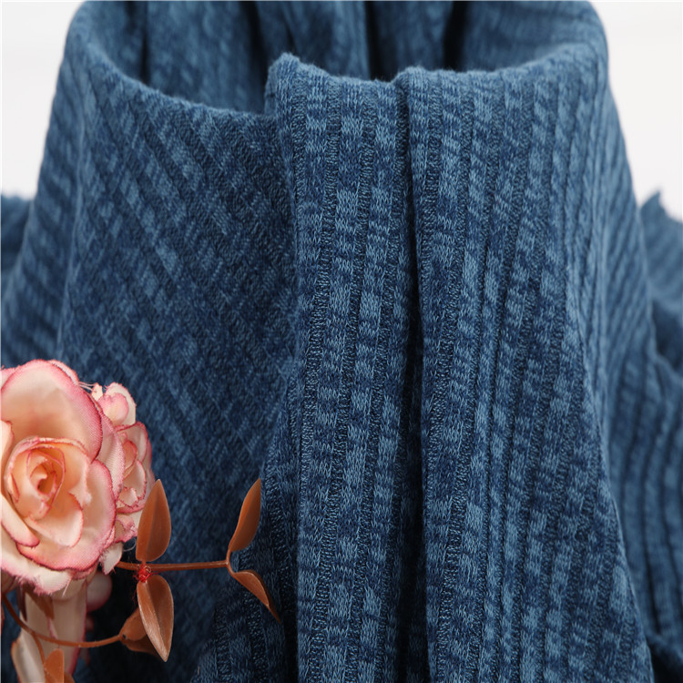 HJ19740 发财呢 4*3 罗纹 250GSM 155CM 粗针针织面料