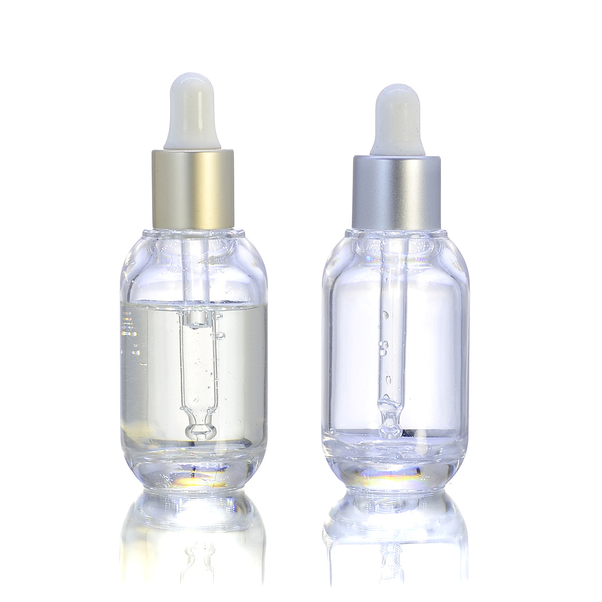 厂供精油瓶15ml 厚底厚壁PETG/PET塑料滴管瓶分装小容量化妆品瓶