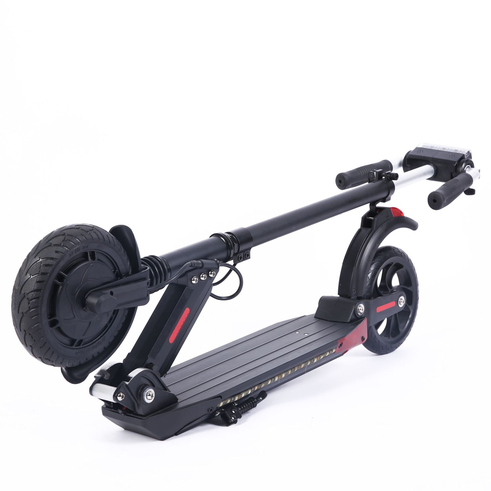 Scooter eléctrico plegable de dos ruedas para mujeres adultos 8 pulgadas portátil plegable batería de litio ligera scooter al por mayor