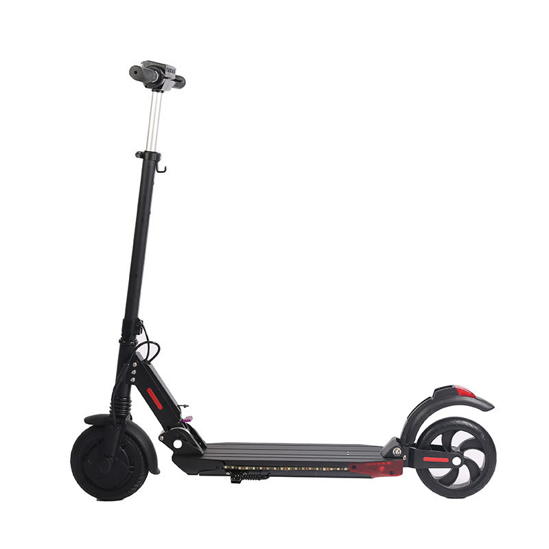 Scooter eléctrico plegable de dos ruedas para mujeres adultos 8 pulgadas portátil plegable batería de litio ligera scooter al por mayor