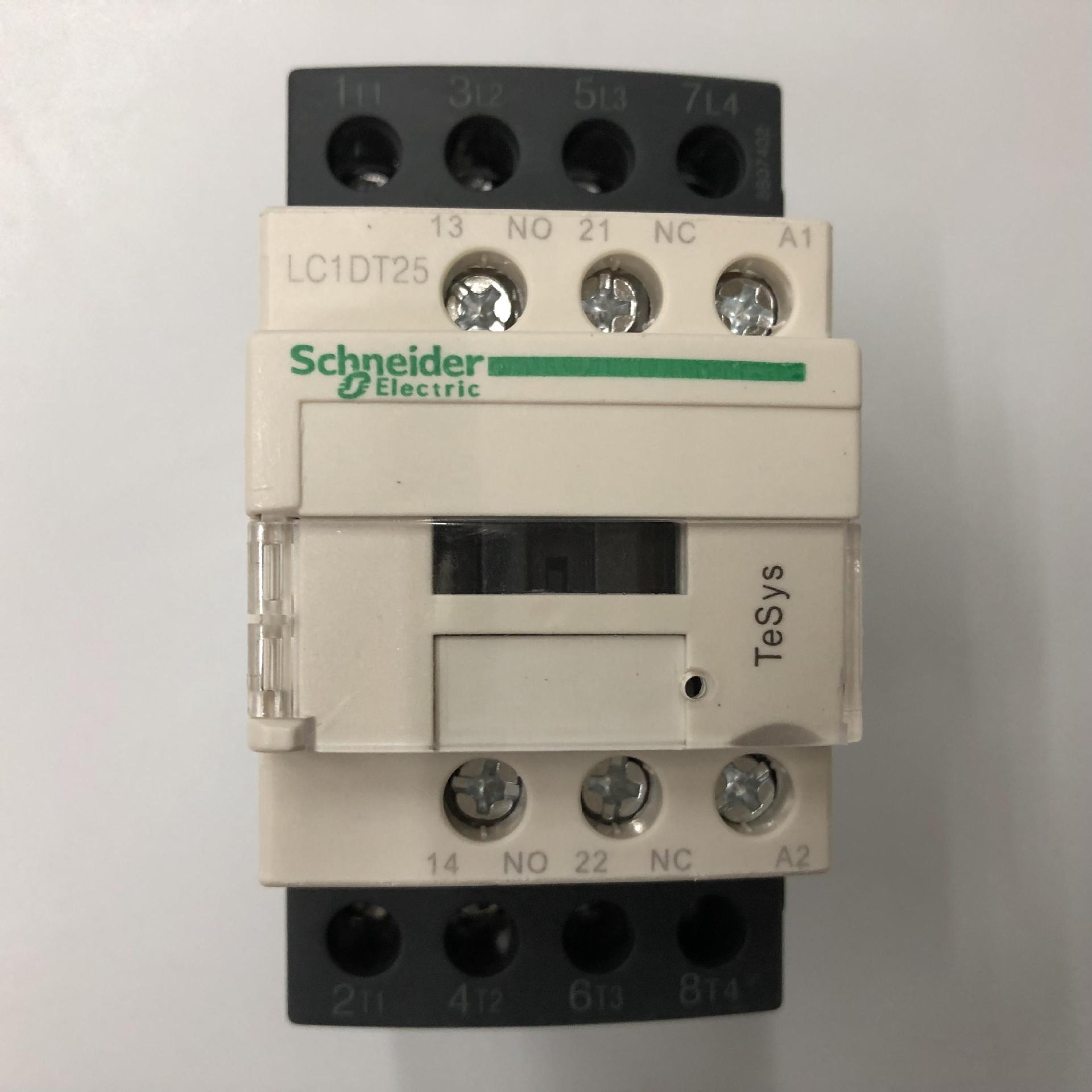 原装正品LC1DT25E7C AC48V 50/60Hz Schneider四级交流接触器