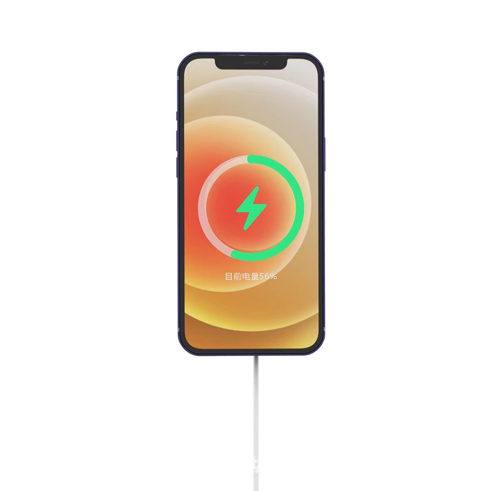 Cargador inalámbrico magnético 15W — soporte magnético para coche con carcasa de aleación de aluminio, compatible con iPhone 12