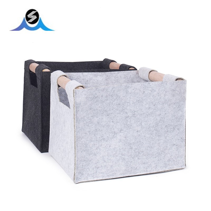 Thickened felt firewood bag export European and American real fire…
