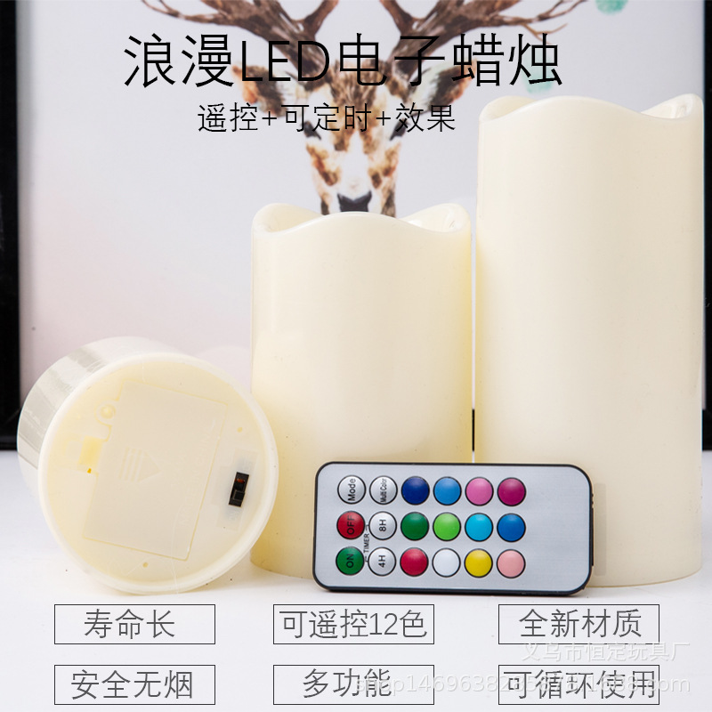 18 llave con control remoto electrónica vela simulación libre de humo vacaciones boda decoración apoyos swing parafina cumpleaños vela lámpara