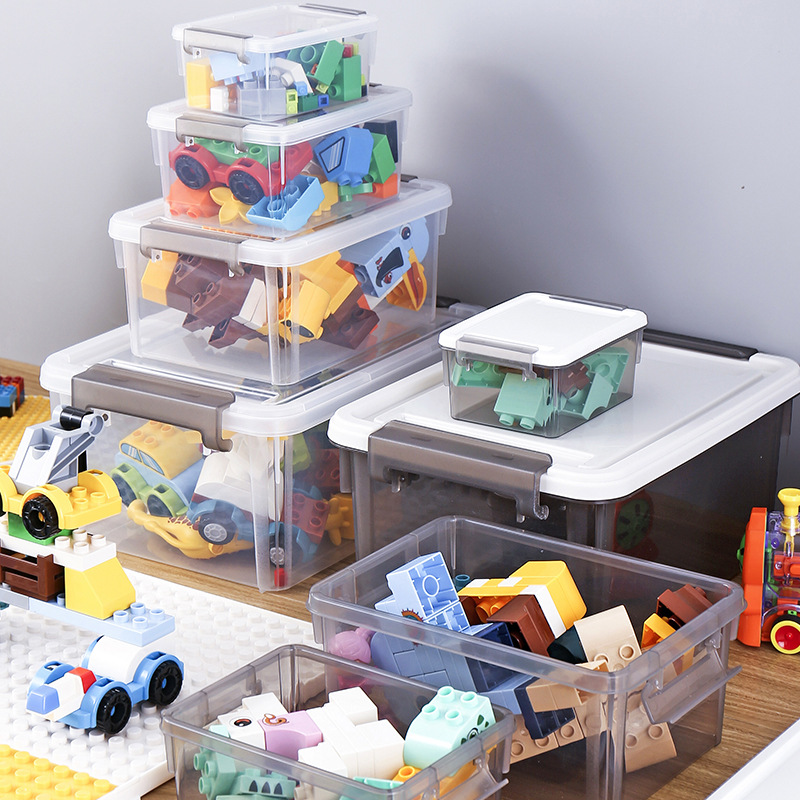 어린이 장난감 보관 상자 데스크탑 기타 보관 상자 플라스틱 투명 보관 상자 화장품 보관 상자 두꺼운