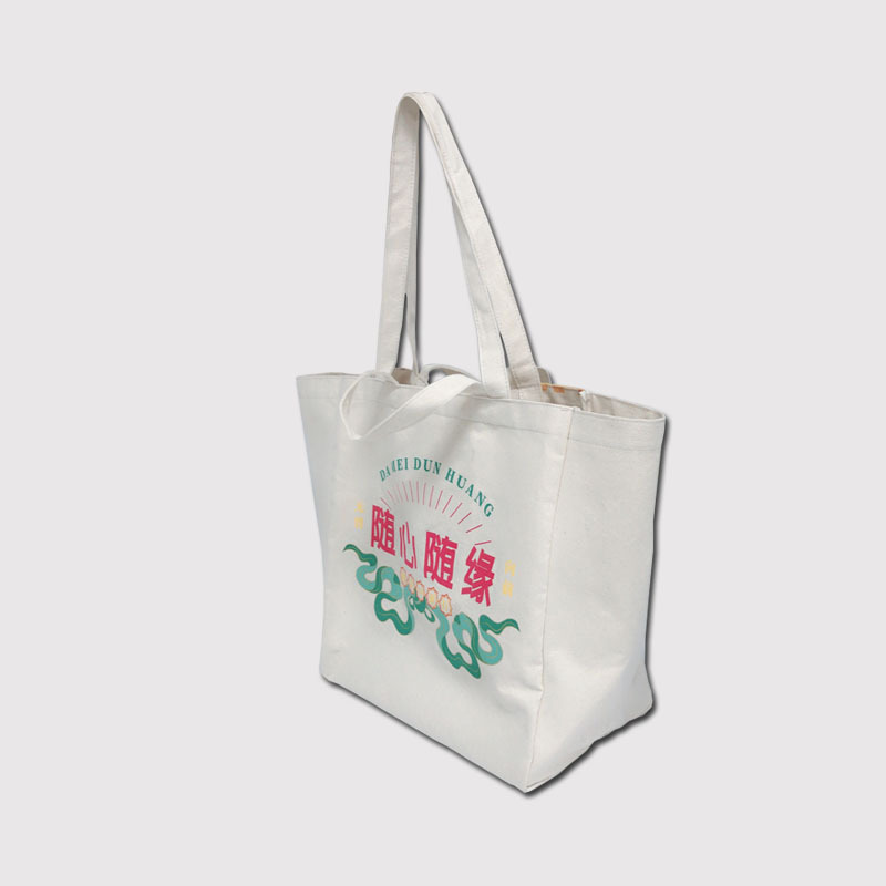 订韩风ins学生风购物袋 广州再生手提帆布袋 时尚单肩棉布包生产