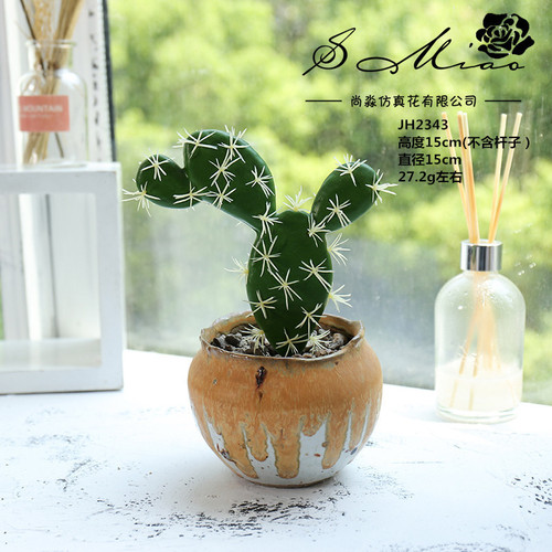 Simulation Cactus Foam Succulent DIY Micro Landscape Tropical Plant Wall Decoration Artificial Flower Dropshipping Fake Flower