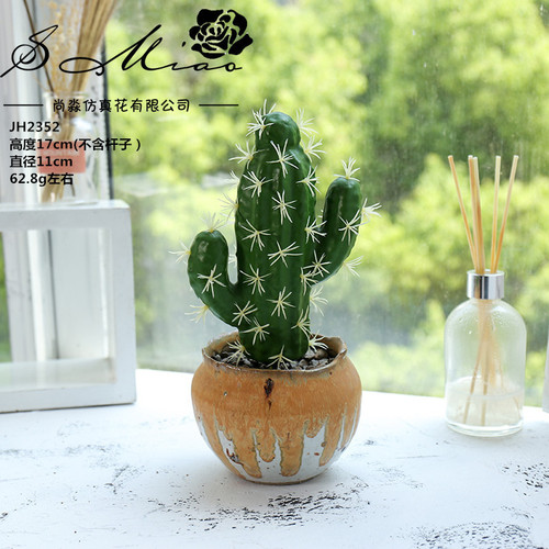 Simulation Cactus Foam Succulent DIY Micro Landscape Tropical Plant Wall Decoration Artificial Flower Dropshipping Fake Flower