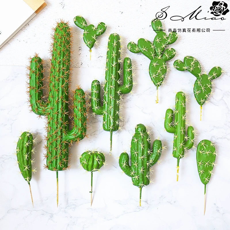 Сукулентная пена Кактус DIY Микро Ландшафт Тропическое Растение Украшение Стены Искусственный Цветок Прямая поставка Искусственный Цветок
