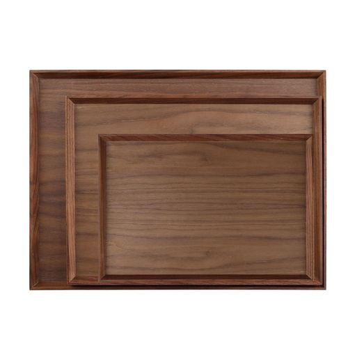 yfjy simple European wooden tray ins foreign trade dessert plate rectangular dinner plate fruit plate creative wholesale