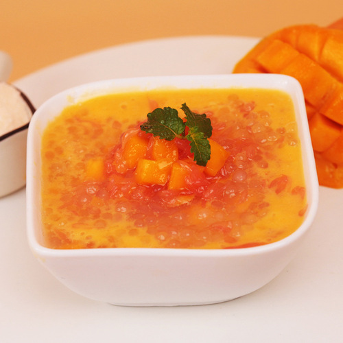 Dunhuang Instant Poplar Nectar Powder 1kg Mango Coconut Juice Powder Milk Tea Shop Special Ingredients Internet Celebrity Brewed Drinks