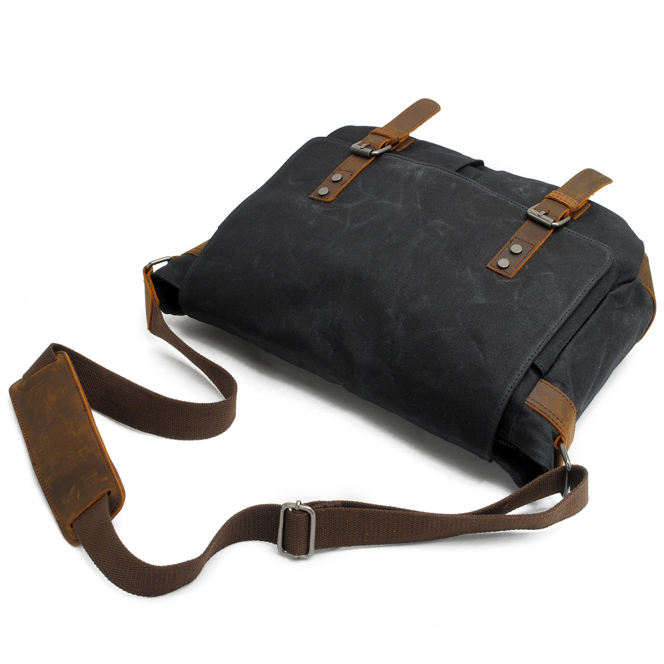 빈티지 남성 어깨 가방 방수 오일 왁스 캔버스 가방 크로스 바디 백 SLR 카메라 가방 경량 카메라 가방 메신저 백