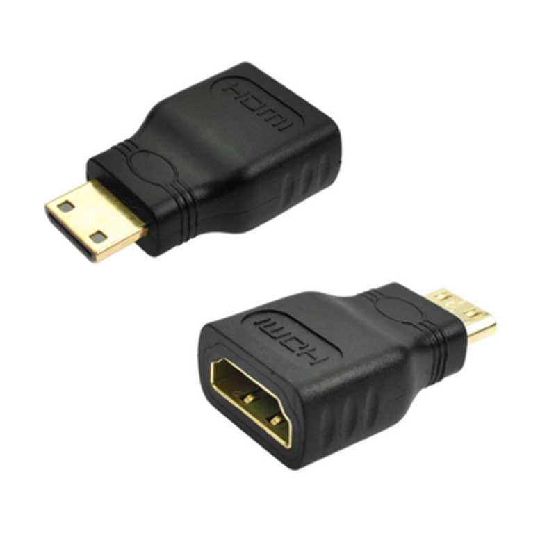 mini hdmi 转 标准hdmi母 平板电脑相机投影仪迷你高清HDMI大转小