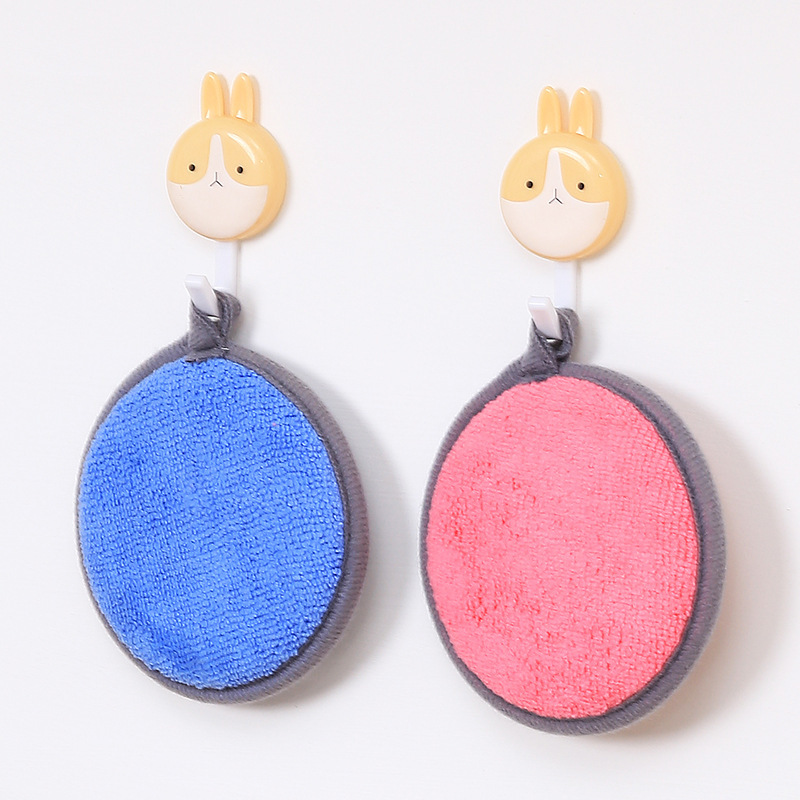Double-sided magic scrub bowl sponge scouring pad kitchen oil-free dish cloth dish washing artifact wholesale