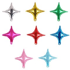 10寸四角星鋁膜氣球 卡通造型氣球生日派對裝飾氣球玩具氣球批發